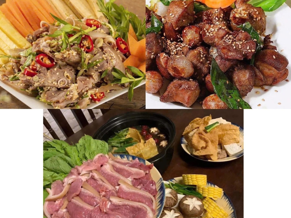 Thực đơn phong phú và đa dạng